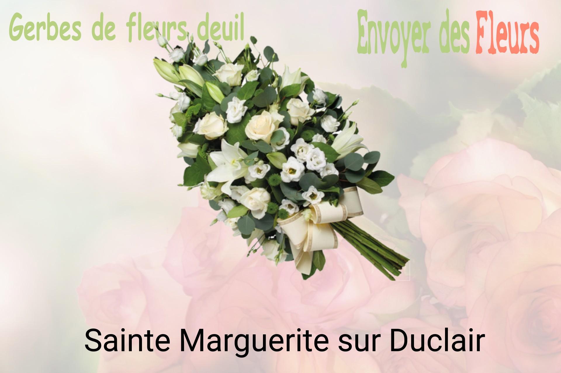 Gerbe de fleurs de deuil livrée à Sainte-Marguerite-sur-Duclair
